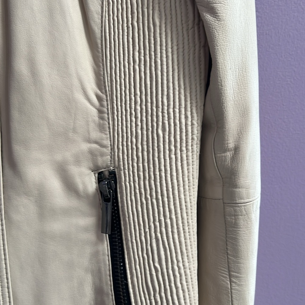 Zara Basic Moro Leather Jacket Size L - image 4